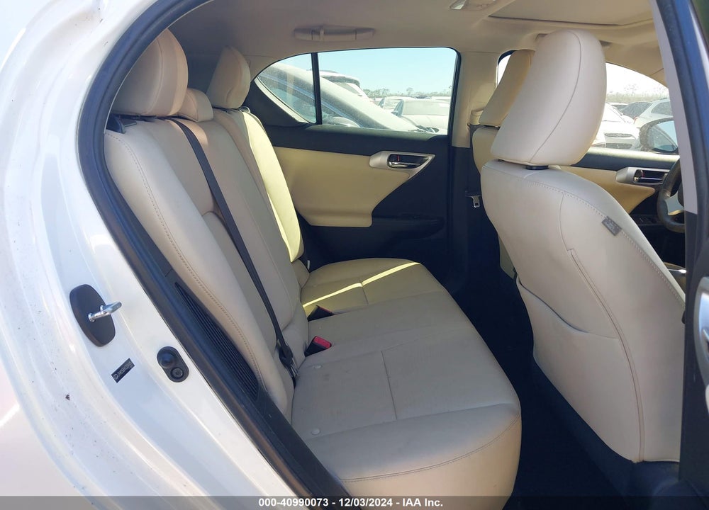 2012 LEXUS CT 200H PREMIUM VIN: JTHKD5BH6C2094454