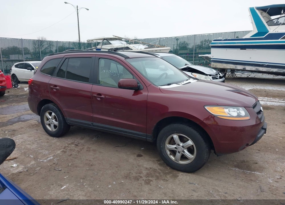 2008 HYUNDAI SANTA FE GLS VIN: 5NMSG73DX8H207454