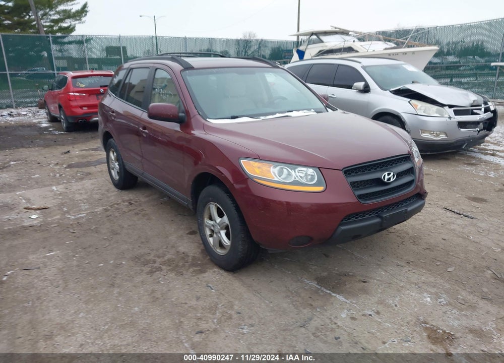 2008 HYUNDAI SANTA FE GLS VIN: 5NMSG73DX8H207454