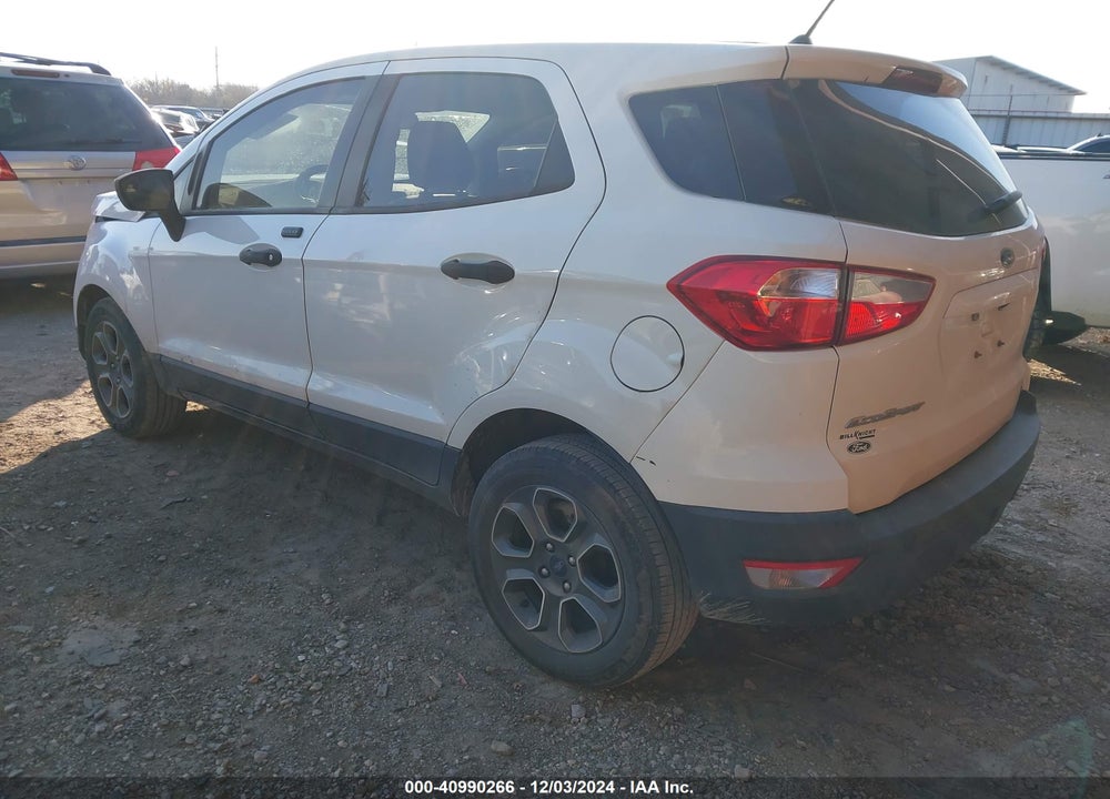 2019 FORD ECOSPORT S VIN: MAJ3S2FE1KC303608