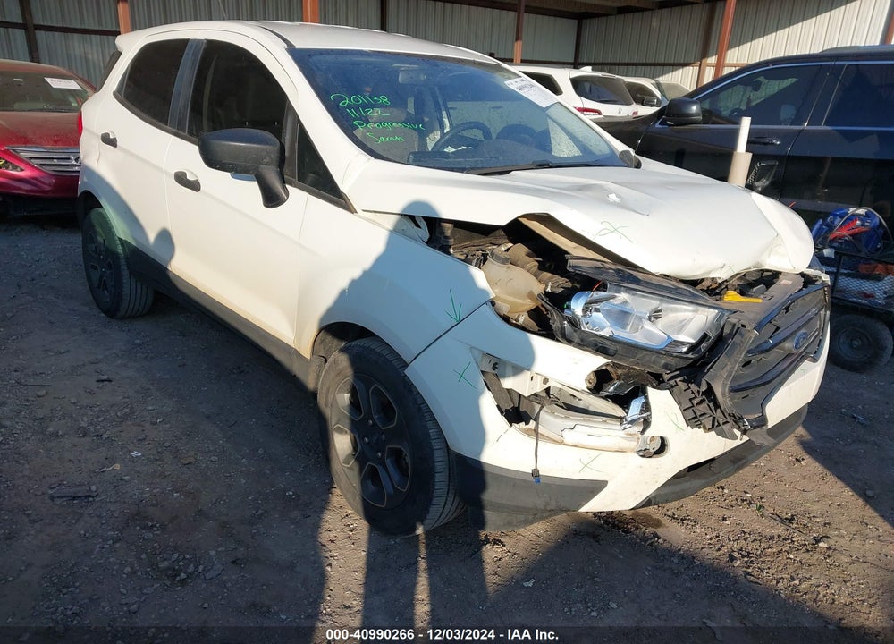 2019 FORD ECOSPORT S VIN: MAJ3S2FE1KC303608