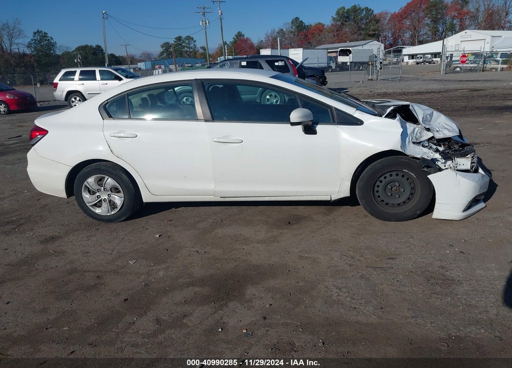 2014 HONDA CIVIC LX VIN: 19XFB2F55EE220834