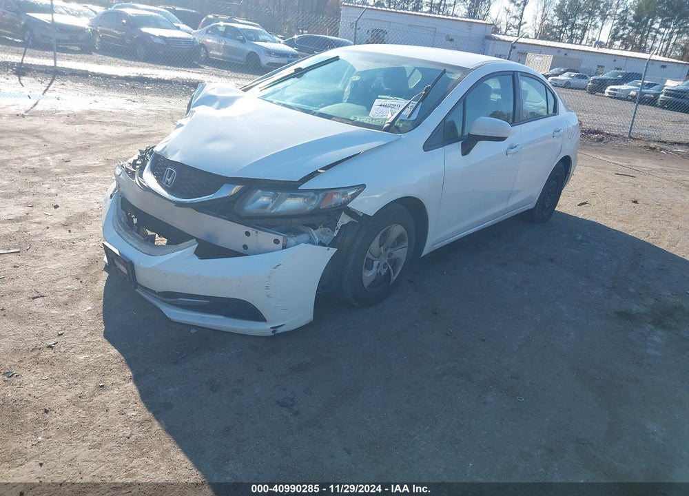2014 HONDA CIVIC LX VIN: 19XFB2F55EE220834