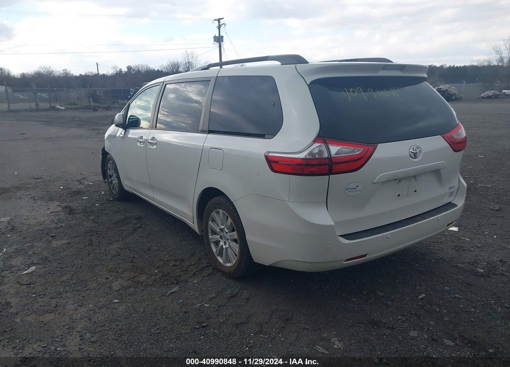 2017 TOYOTA SIENNA XLE LIMITED VIN: 5TDDZ3DC8HS165333