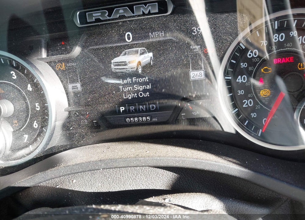 2019 RAM 1500 BIG HORN/LONE STAR 4X4 5'7 BOX VIN: 1C6RRFFG7KN917244
