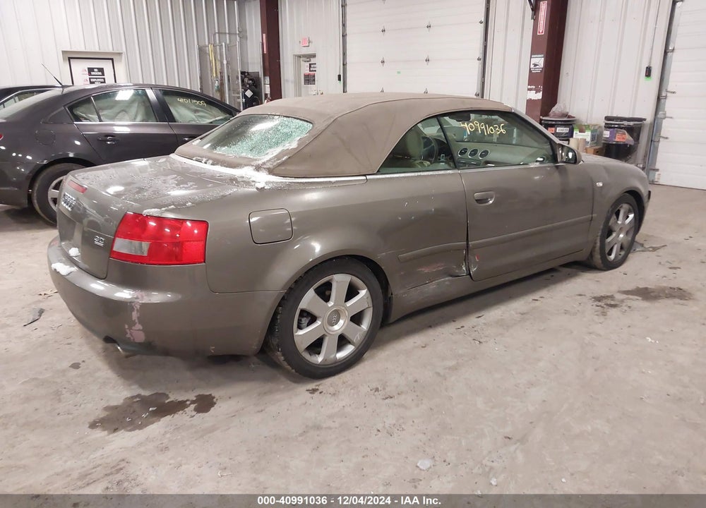2006 AUDI A4 3.0 VIN: WAUDT48H46K010597