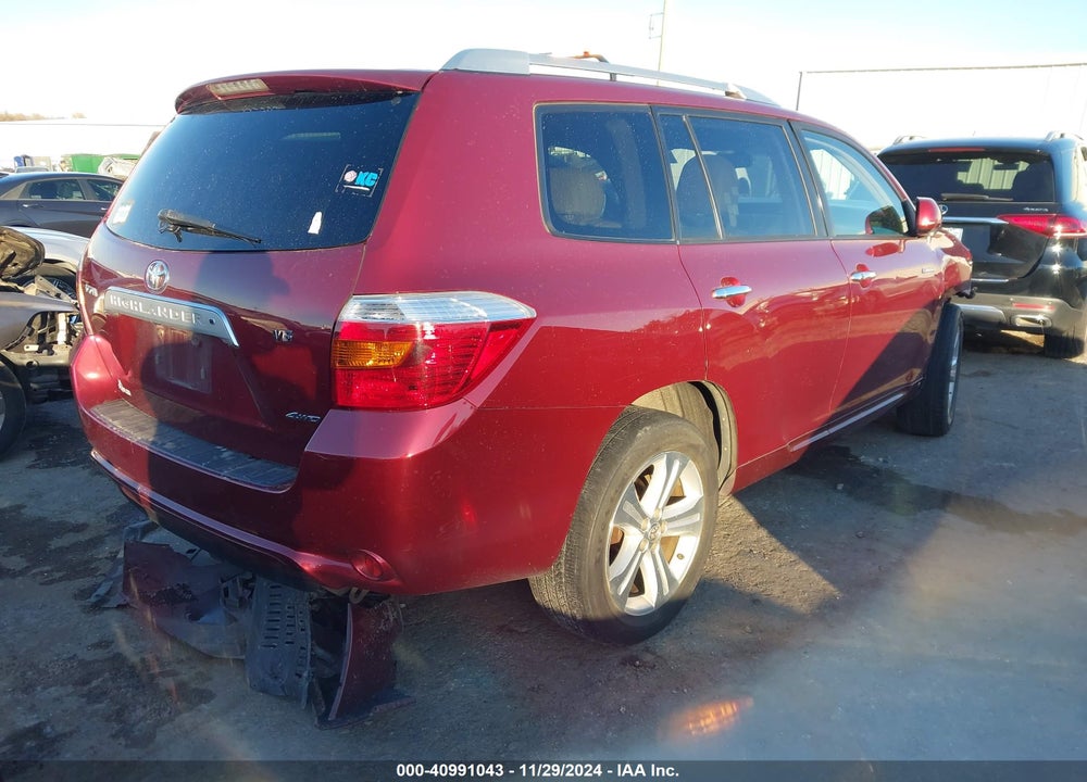 2008 TOYOTA HIGHLANDER LIMITED VIN: JTEES42A082043701