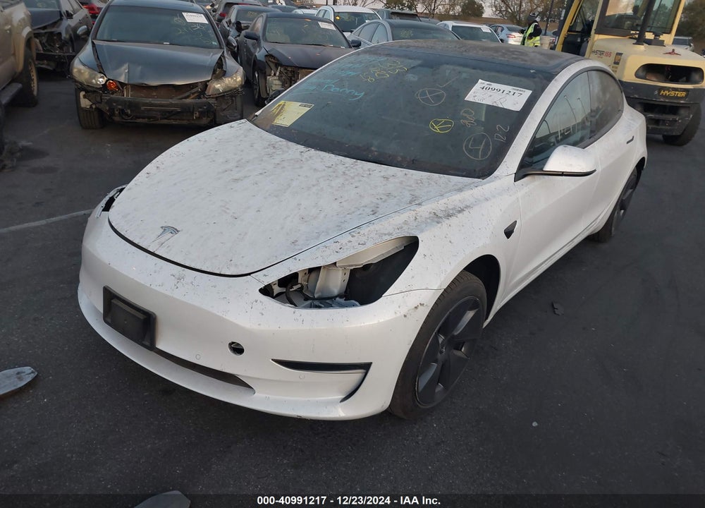 2022 TESLA MODEL 3 LONG RANGE DUAL MOTOR ALL-WHEEL DRIVE VIN: 5YJ3E1EBXNF118340