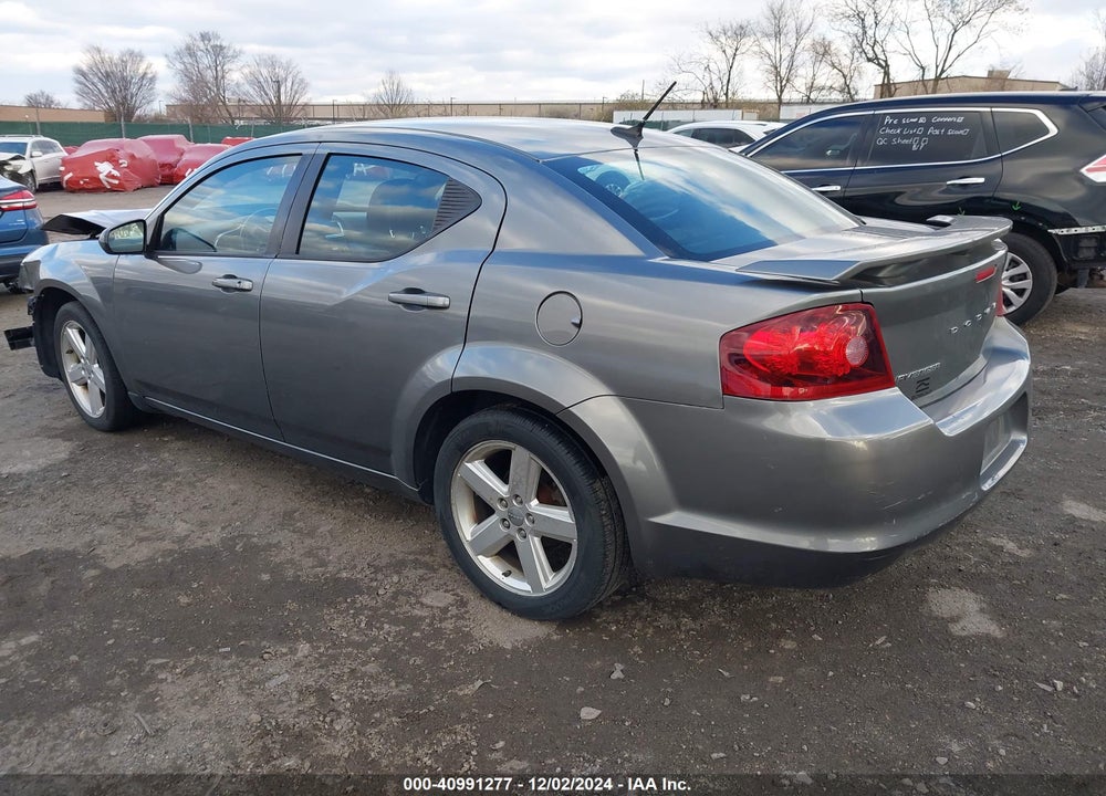 2012 DODGE AVENGER SXT VIN: 1C3CDZCB1CN312617