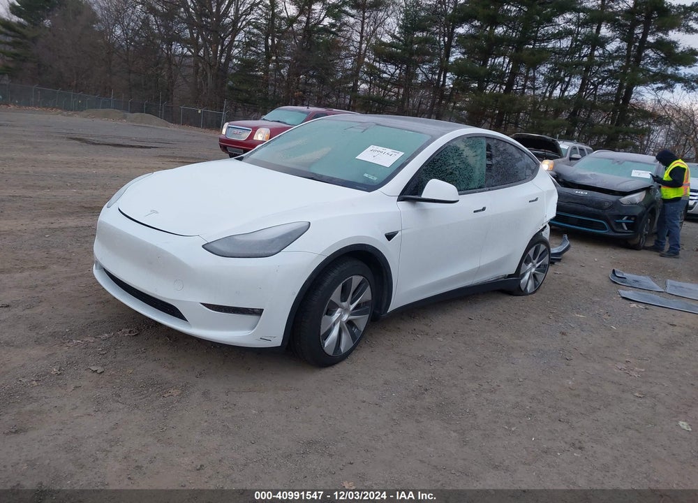 2021 TESLA MODEL Y LONG RANGE DUAL MOTOR ALL-WHEEL DRIVE VIN: 5YJYGDEE7MF202948