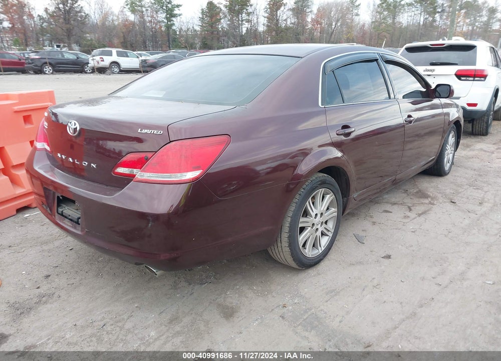 2007 TOYOTA AVALON LIMITED VIN: 4T1BK36B27U231249