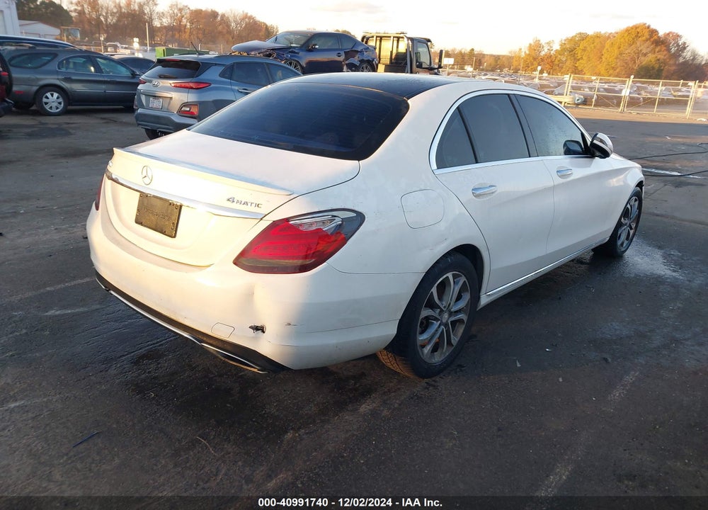 2015 MERCEDES-BENZ C 300 4MATIC/LUXURY 4MATIC/SPORT 4MATIC VIN: 55SWF4KB0FU086157