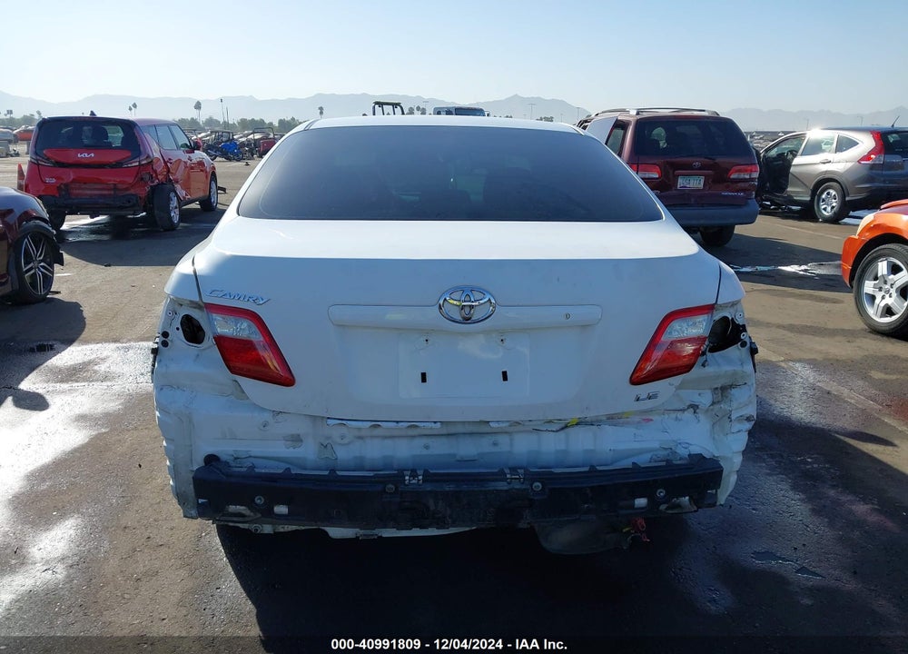 2008 TOYOTA CAMRY LE VIN: 4T1BE46K38U783129