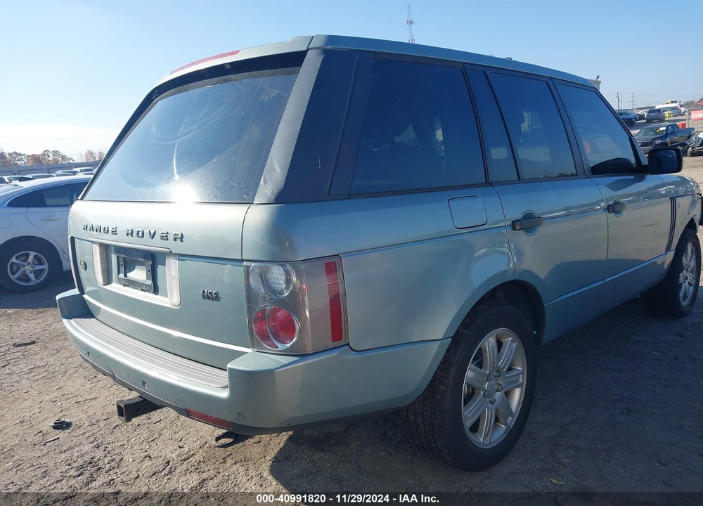 2008 LAND ROVER RANGE ROVER HSE VIN: SALME15468A267162