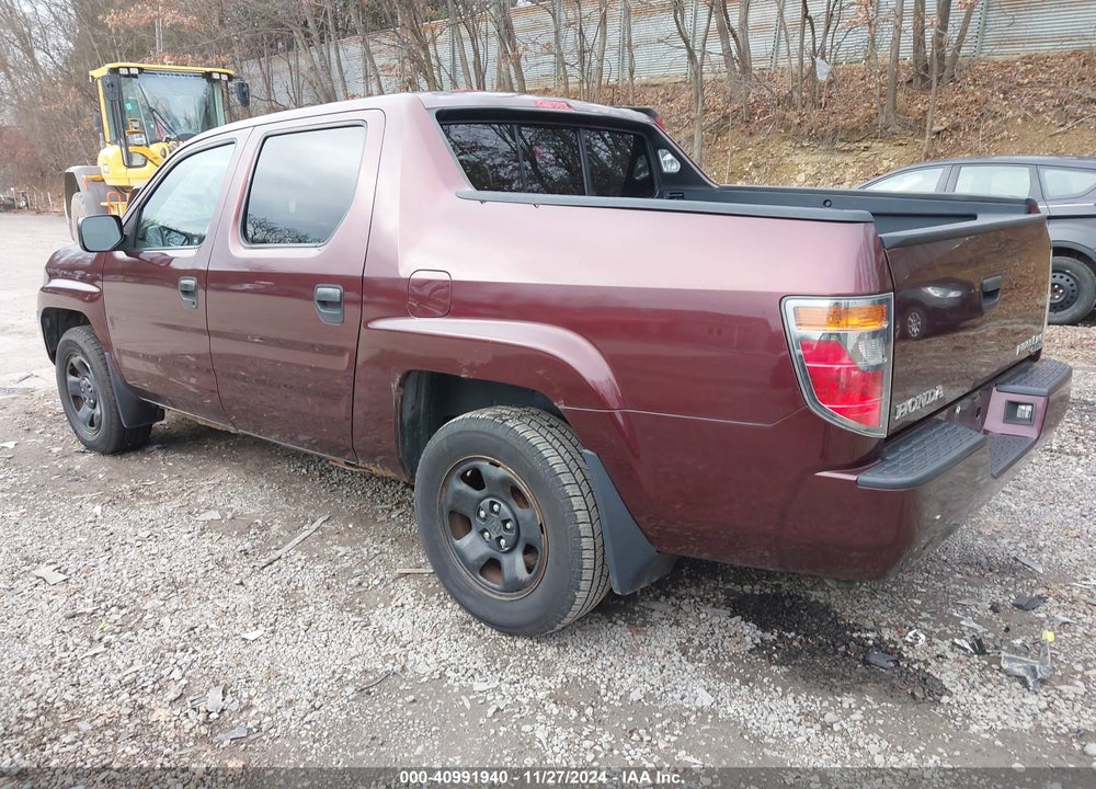 2008 HONDA RIDGELINE RT VIN: 2HJYK16248H526145