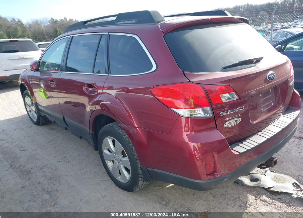 2012 SUBARU OUTBACK 2.5I PREMIUM VIN: 4S4BRCGC6C3220323