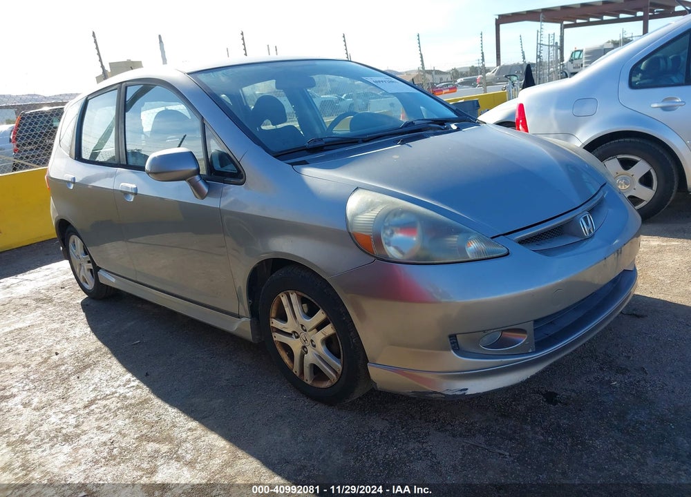 2008 HONDA FIT SPORT VIN: JHMGD38638S007570