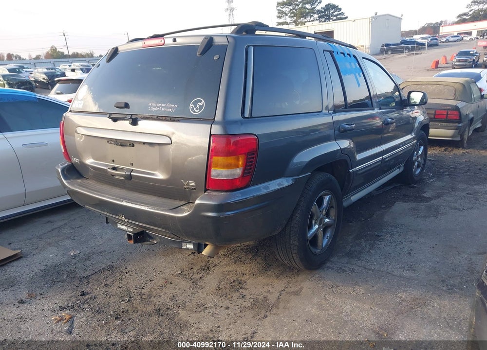 2004 JEEP GRAND CHEROKEE OVERLAND VIN: 1J8GX68J14C157480
