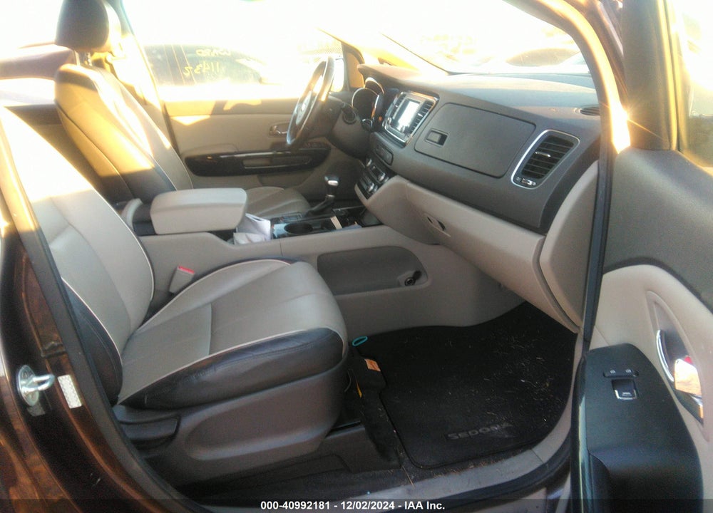2017 KIA SEDONA EX VIN: KNDMC5C11H6258207