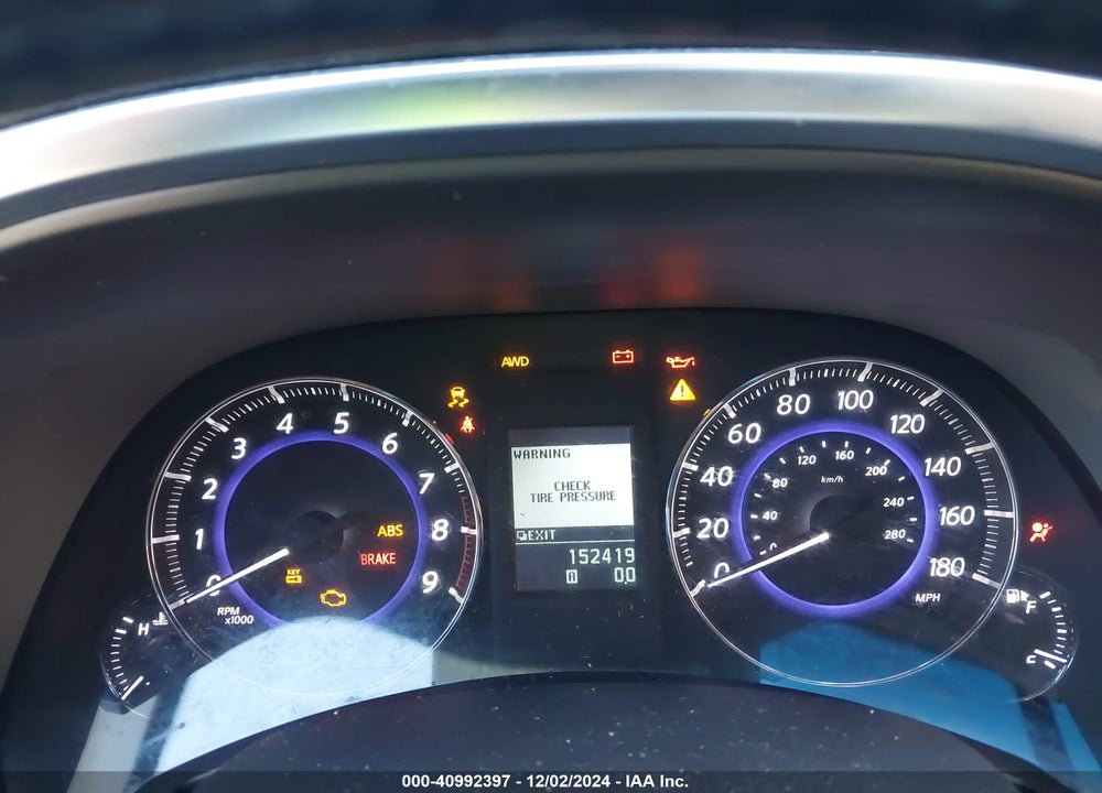 2012 INFINITI FX35 VIN: JN8AS1MW3CM153170