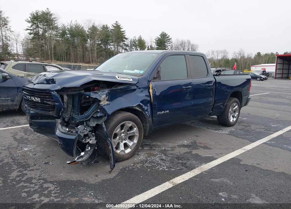 2019 RAM 1500 BIG HORN/LONE STAR 4X4 6'4 BOX VIN: 1C6RRFBG5KN796719