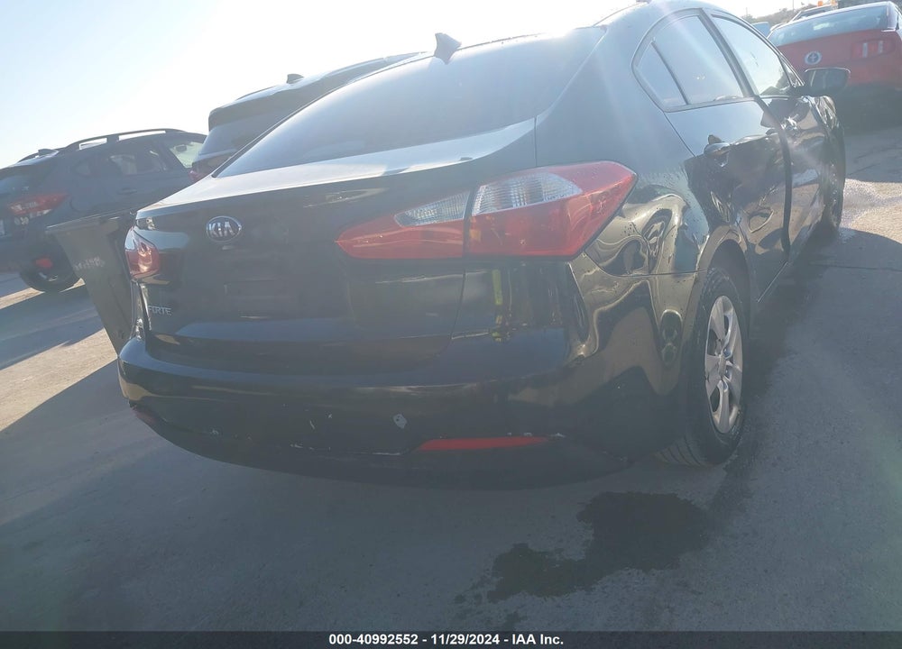 2016 KIA FORTE LX VIN: KNAFK4A63G5580790