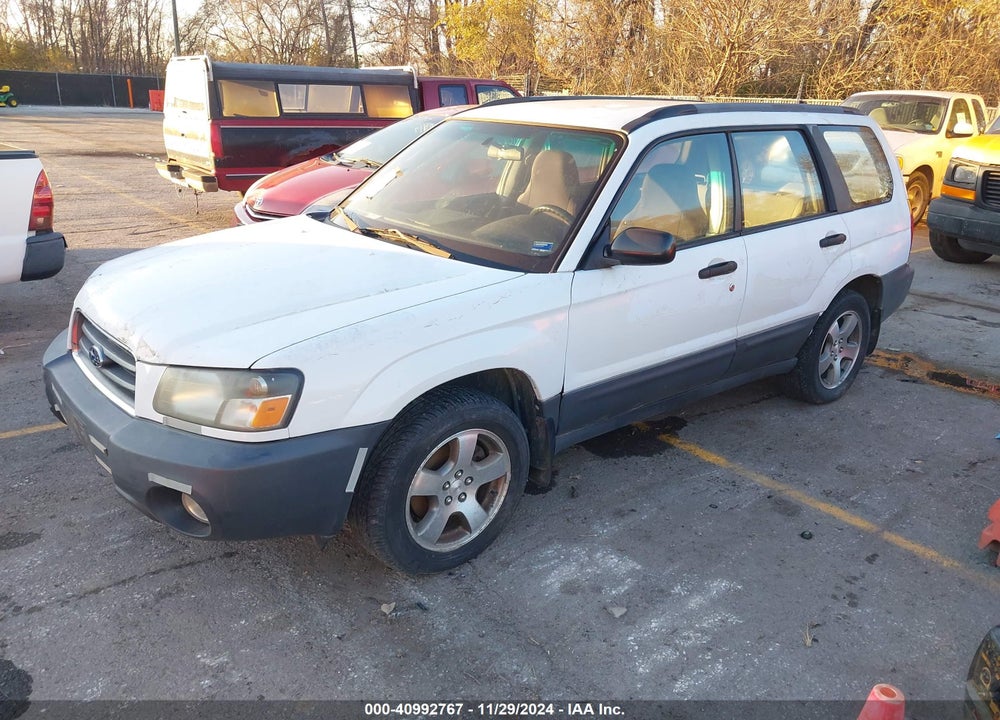 2003 SUBARU FORESTER X VIN: JF1SG63633G716481