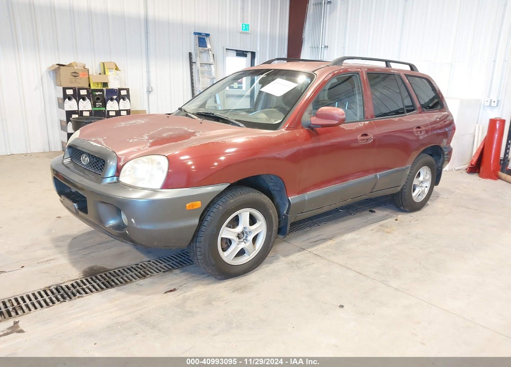 2002 HYUNDAI SANTA FE GLS/LX VIN: KM8SC73D12U197078