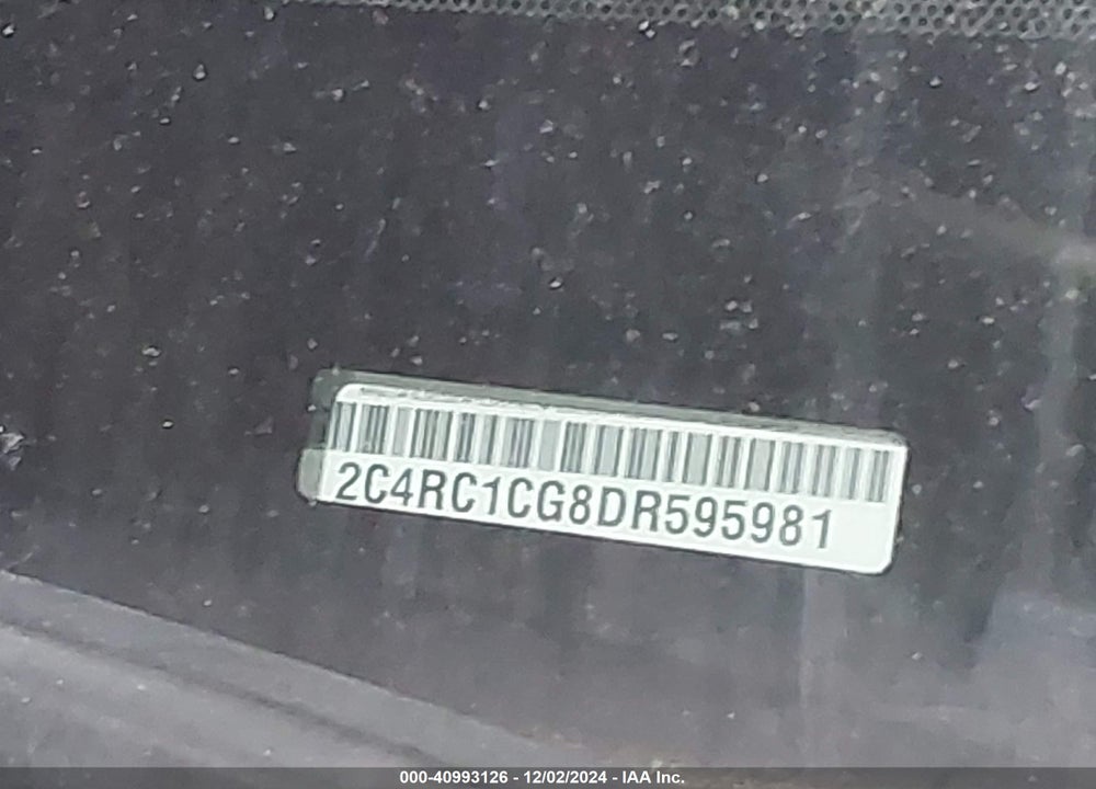 2013 CHRYSLER TOWN & COUNTRY TOURING-L VIN: 2C4RC1CG8DR595981
