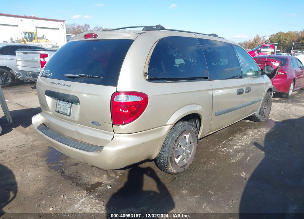 2005 DODGE GRAND CARAVAN SE VIN: 1D4GP24R95B380694