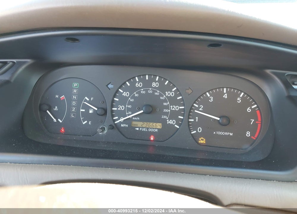 2001 TOYOTA CAMRY LE V6 VIN: 4T1BF22K31U964843