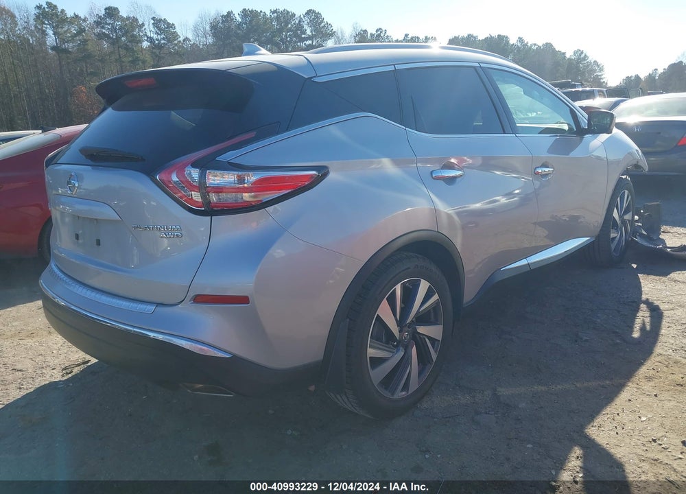 2018 NISSAN MURANO PLATINUM VIN: 5N1AZ2MH0JN177699