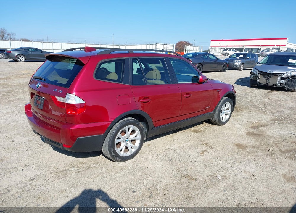 2009 BMW X3 XDRIVE30I VIN: WBXPC93419WJ28382
