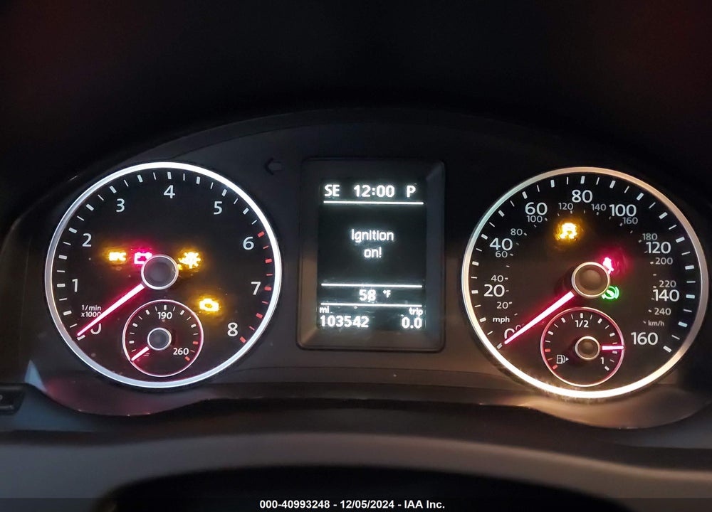 2014 VOLKSWAGEN TIGUAN SE VIN: WVGAV3AX4EW547873