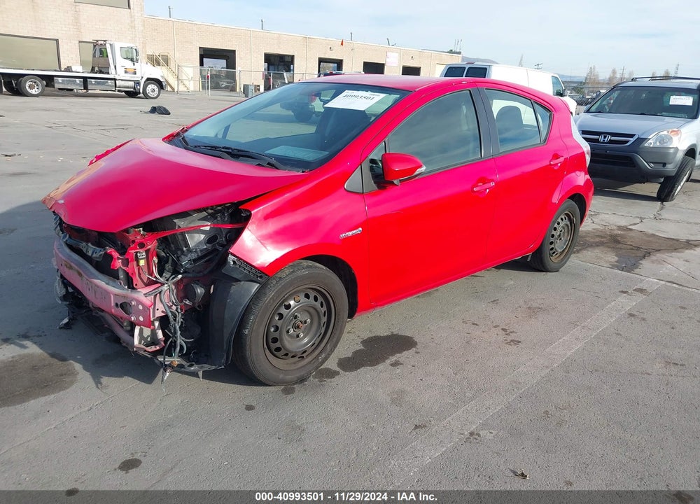 2012 TOYOTA PRIUS C TWO VIN: JTDKDTB35C1502717