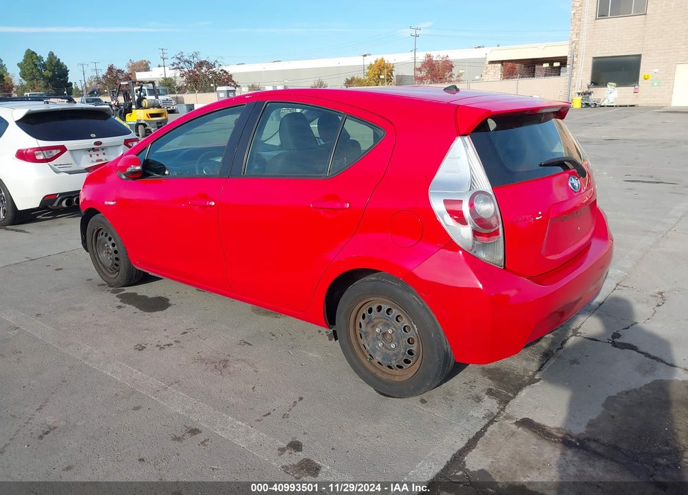 2012 TOYOTA PRIUS C TWO VIN: JTDKDTB35C1502717