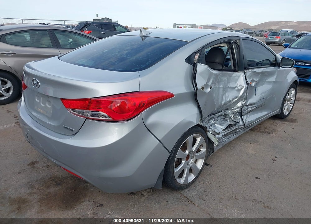 2012 HYUNDAI ELANTRA LIMITED VIN: 5NPDH4AEXCH127132