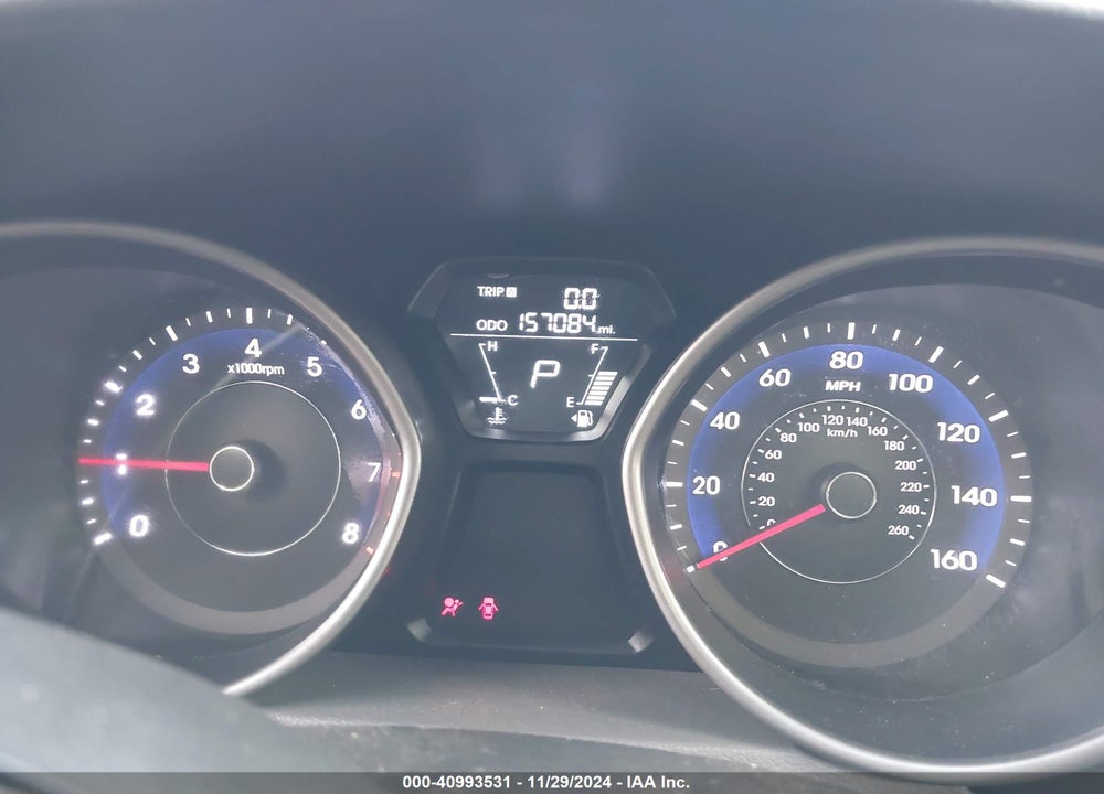 2012 HYUNDAI ELANTRA LIMITED VIN: 5NPDH4AEXCH127132