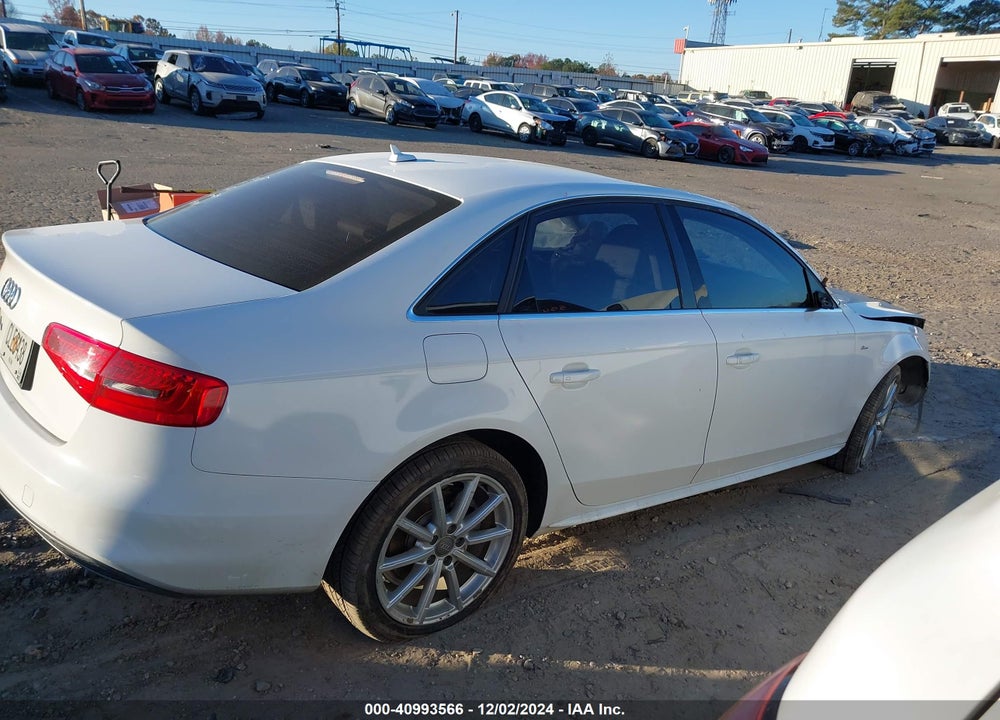 2015 AUDI A4 2.0T PREMIUM VIN: WAUAFAFL9FN030066