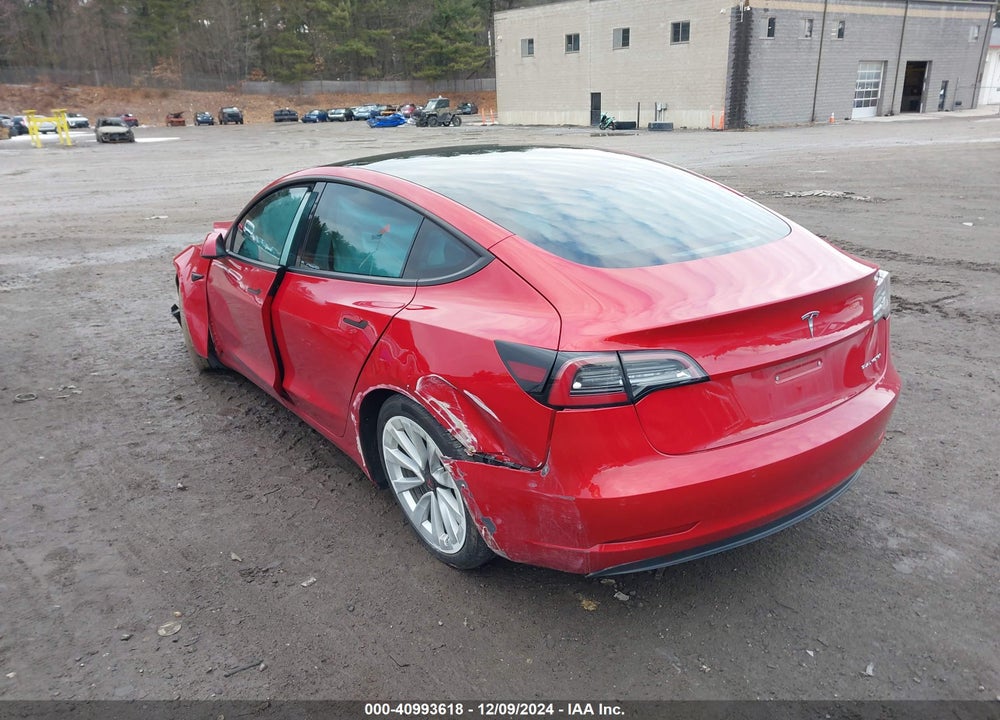 2022 TESLA MODEL 3 LONG RANGE DUAL MOTOR ALL-WHEEL DRIVE VIN: 5YJ3E1EBXNF270280
