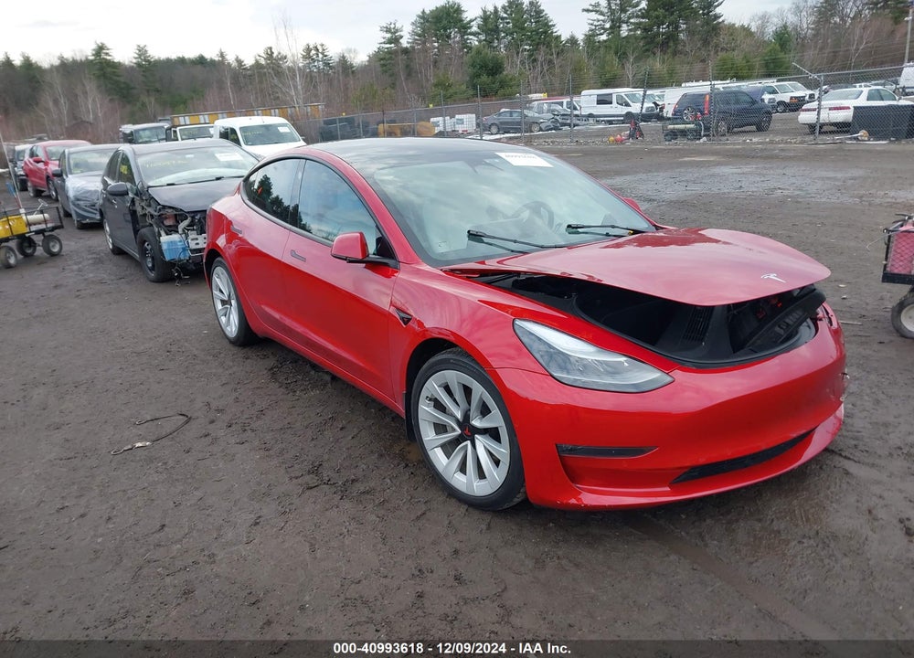 2022 TESLA MODEL 3 LONG RANGE DUAL MOTOR ALL-WHEEL DRIVE VIN: 5YJ3E1EBXNF270280
