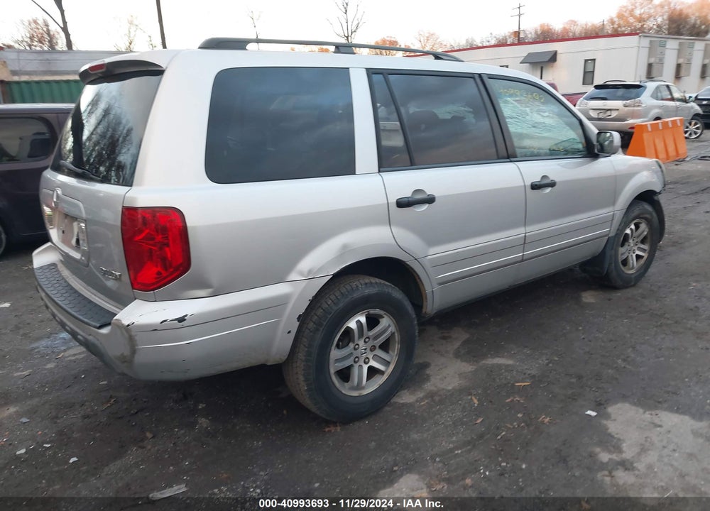 2005 HONDA PILOT EX-L VIN: 5FNYF18675B066411