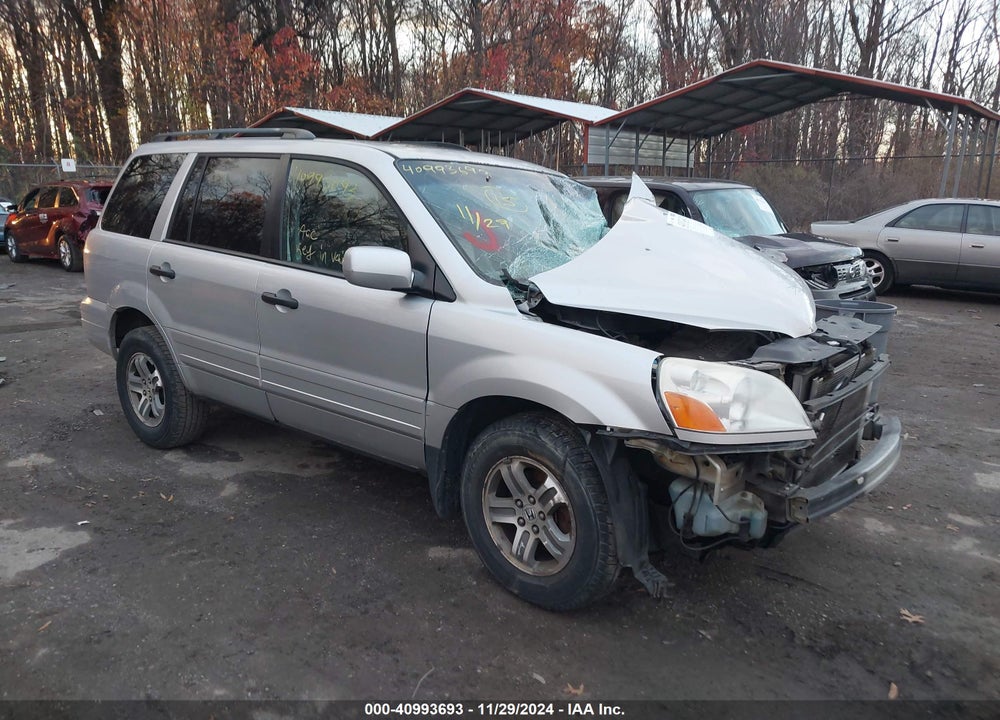 2005 HONDA PILOT EX-L VIN: 5FNYF18675B066411