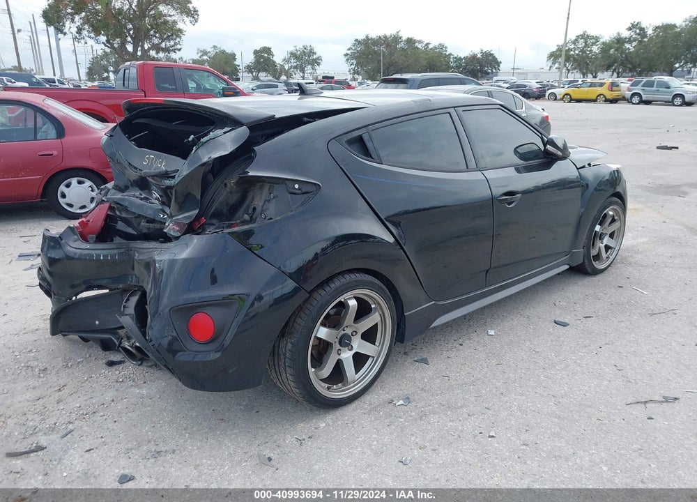 2014 HYUNDAI VELOSTER TURBO W/BLUE VIN: KMHTC6AE2EU191529