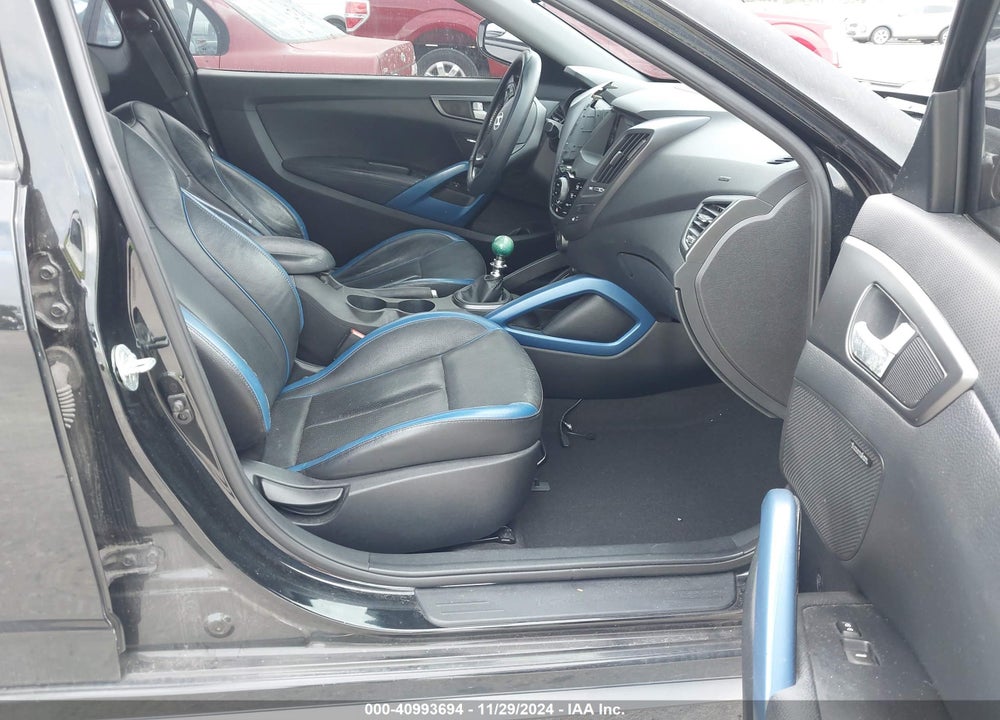 2014 HYUNDAI VELOSTER TURBO W/BLUE VIN: KMHTC6AE2EU191529
