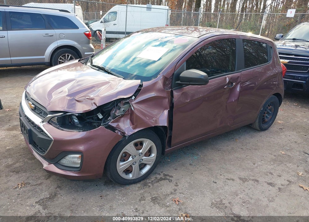 2020 CHEVROLET SPARK FWD LS AUTOMATIC VIN: KL8CB6SAXLC404161