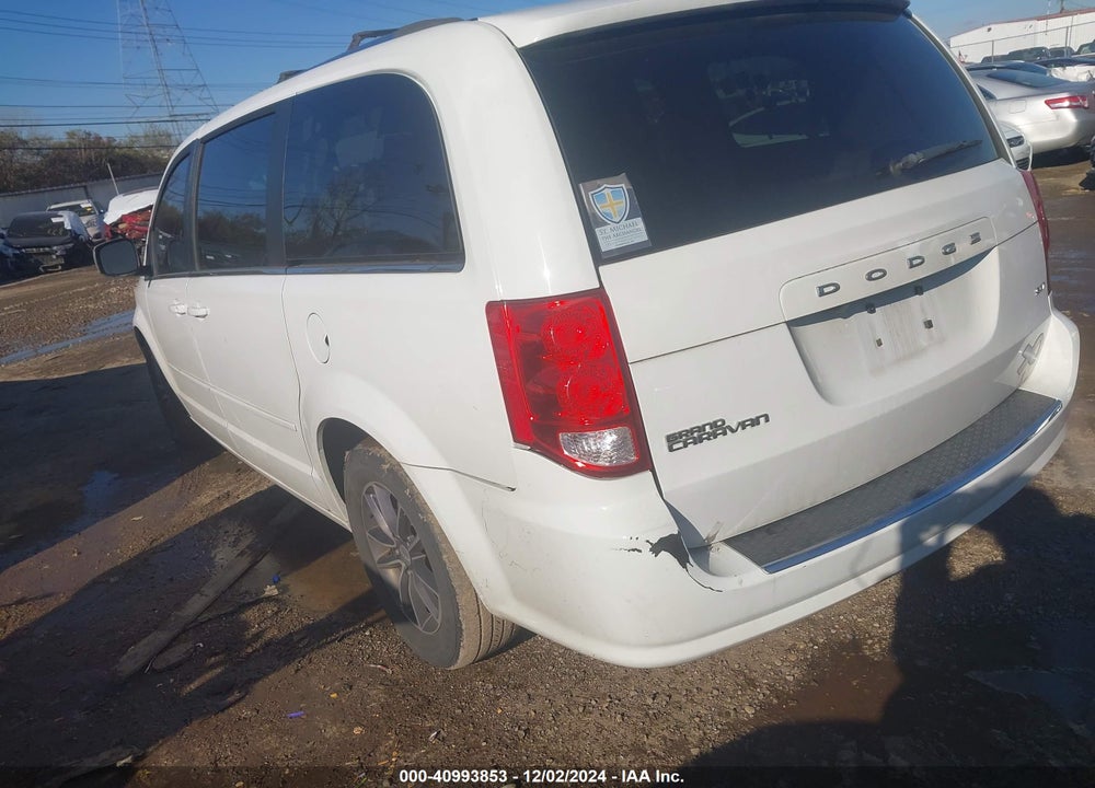 2017 DODGE GRAND CARAVAN SXT VIN: 2C4RDGCGXHR554631