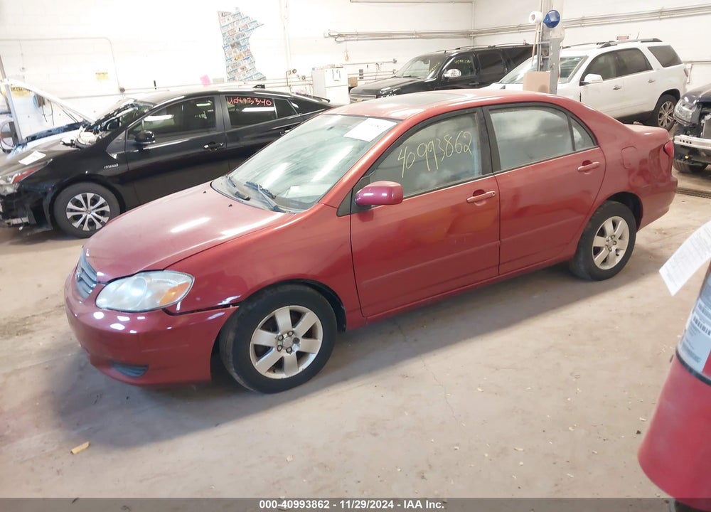 2004 TOYOTA COROLLA LE VIN: 2T1BR38E24C275378