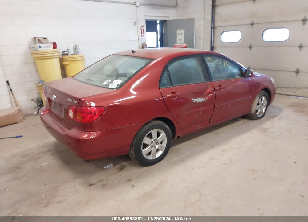 2004 TOYOTA COROLLA LE VIN: 2T1BR38E24C275378