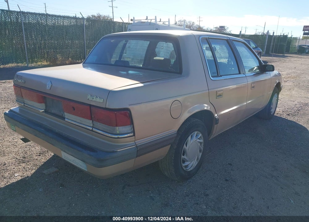 1990 PLYMOUTH ACCLAIM VIN: 1P3XA46KXLF755606
